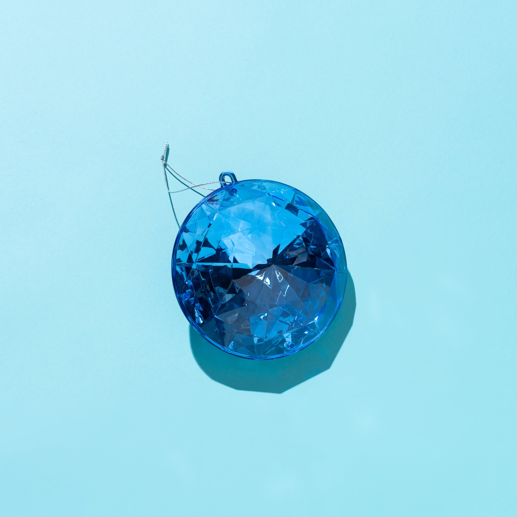 "The Sparkler" oversized Jewel Christmas Decoration -Blue ( Ships September)-Little Fish Co.