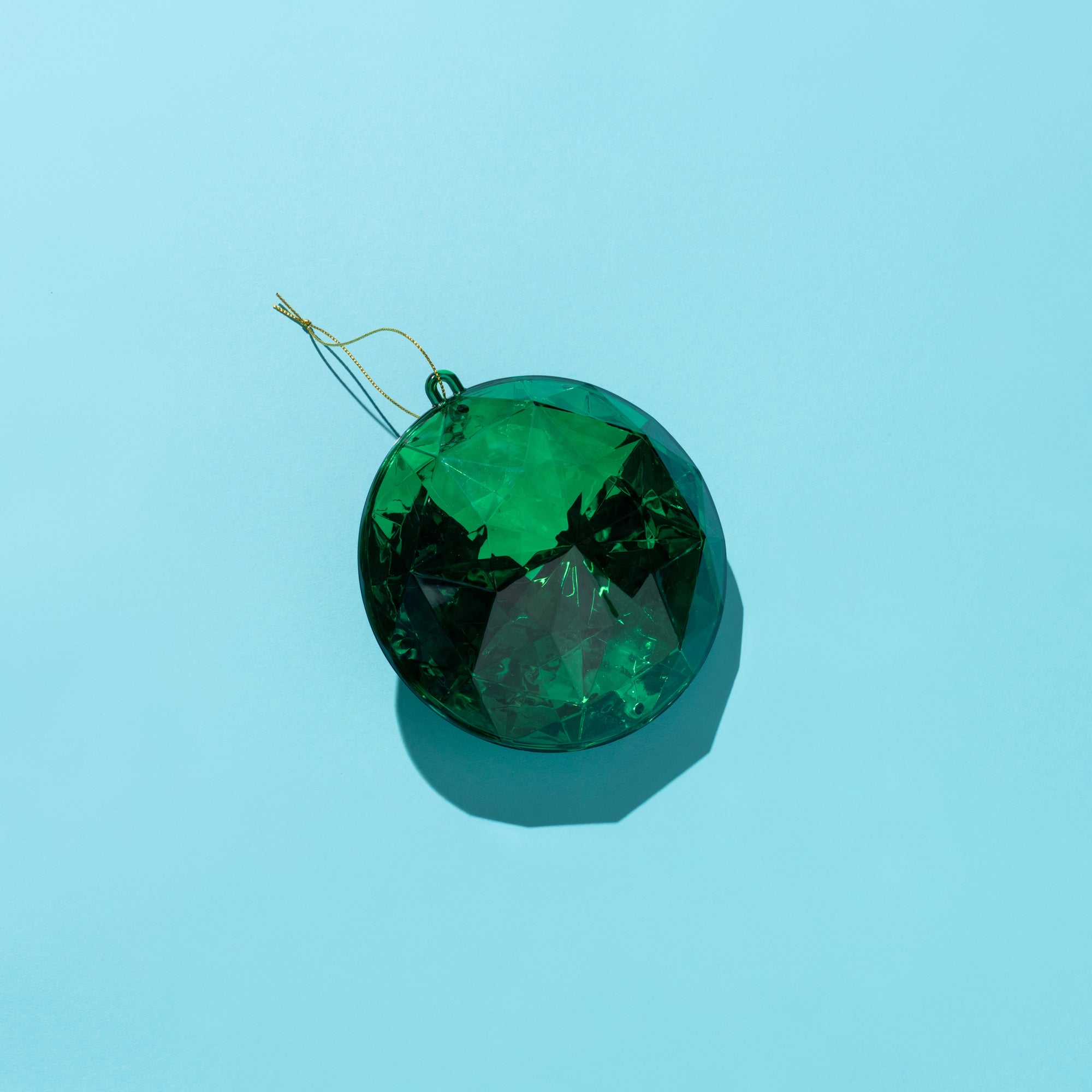 "The Sparkler" oversized Jewel Christmas Decoration - Emerald( Ships September)-Little Fish Co.