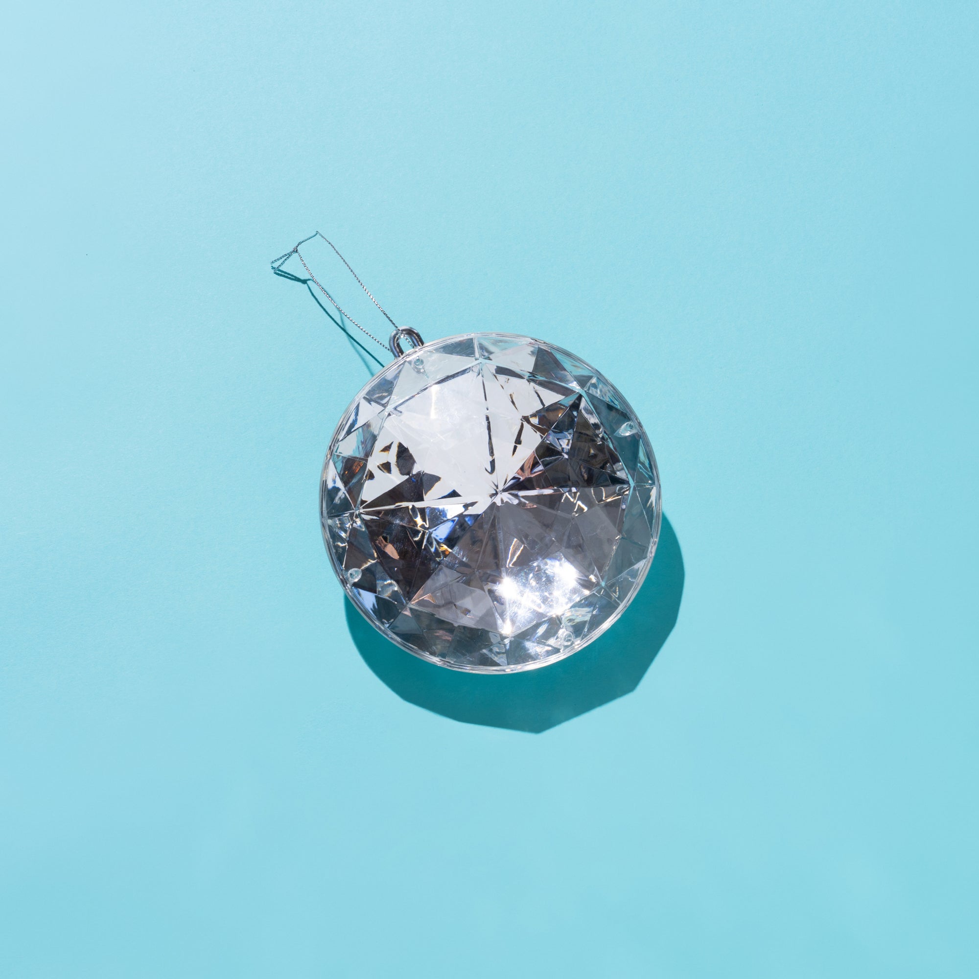 "The Sparkler" oversized Jewel Christmas Decoration - Silver ( Ships September)-Little Fish Co.