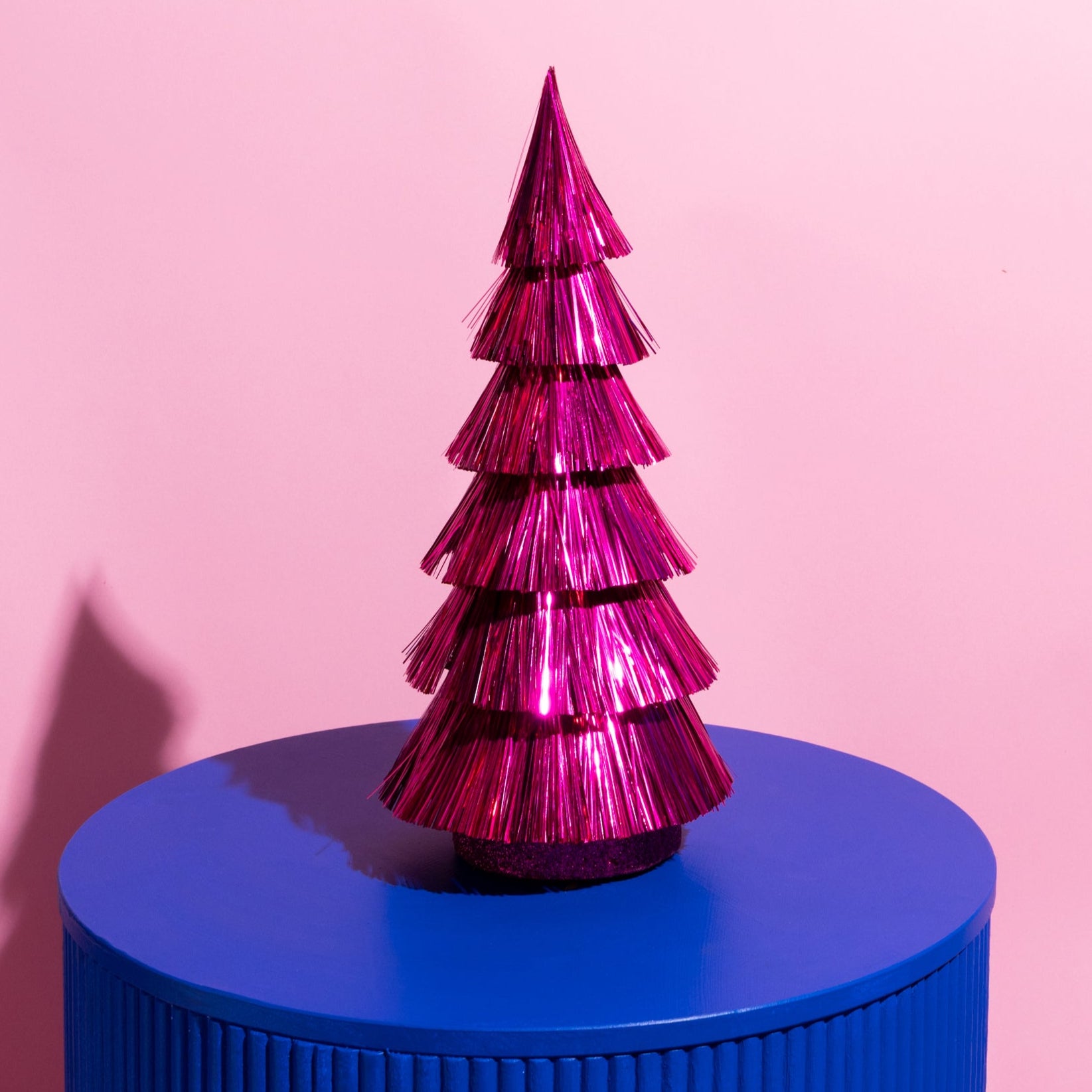 "The Twinkle" Metallic tiered Christmas tree- Magenta ( Ships Sep)-Top 30 Christmas-Little Fish Co.