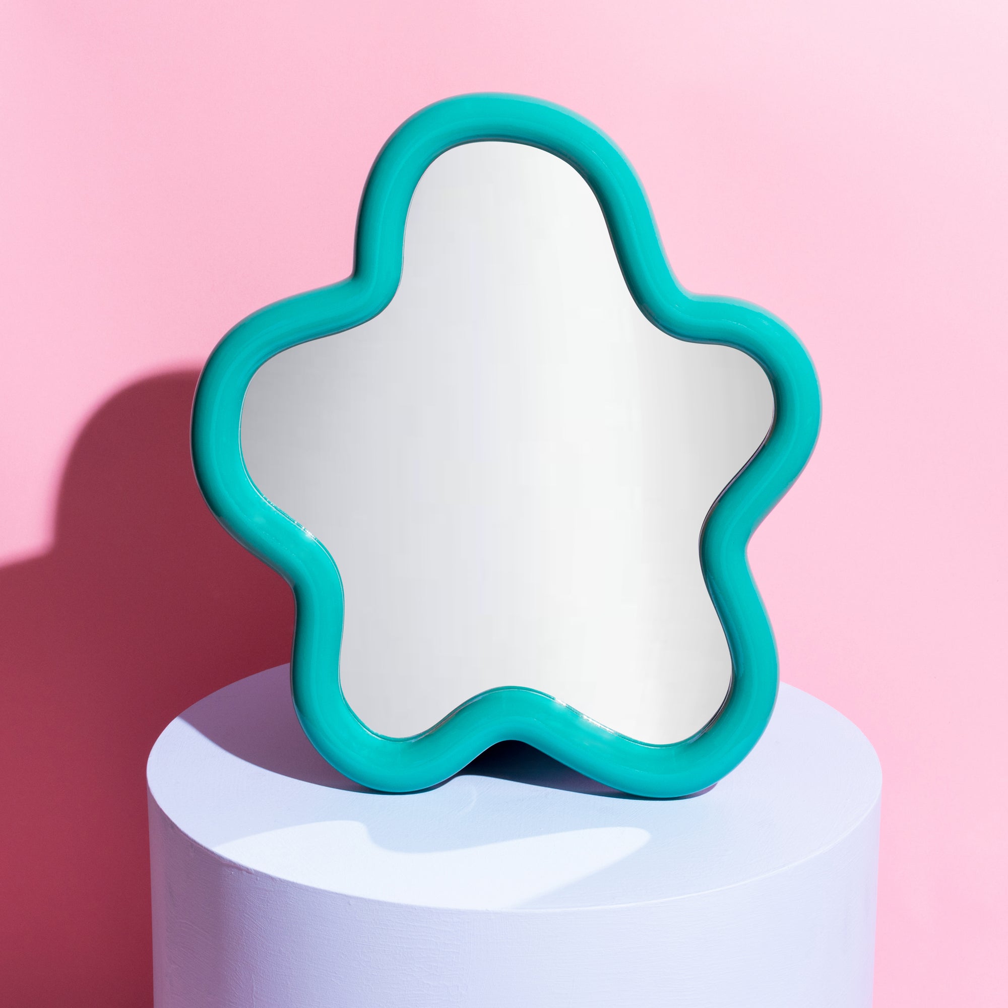 The Fairmont Star mirror - Teal gloss Ship November-Little Fish Co.