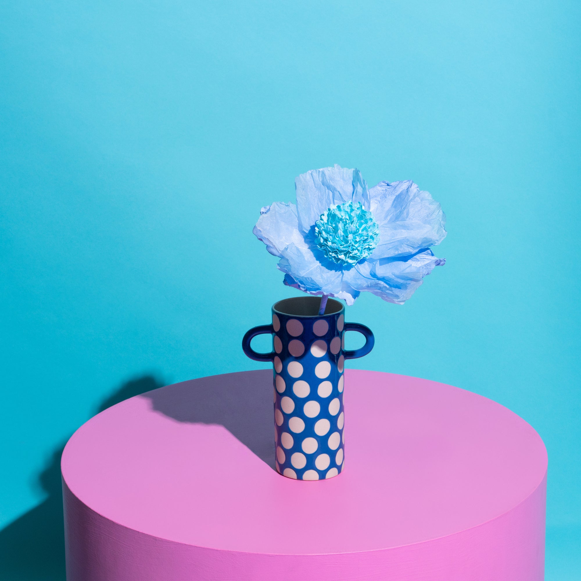 Helenium Paper Flower Blue-Paper Flowers-Little Fish Co.