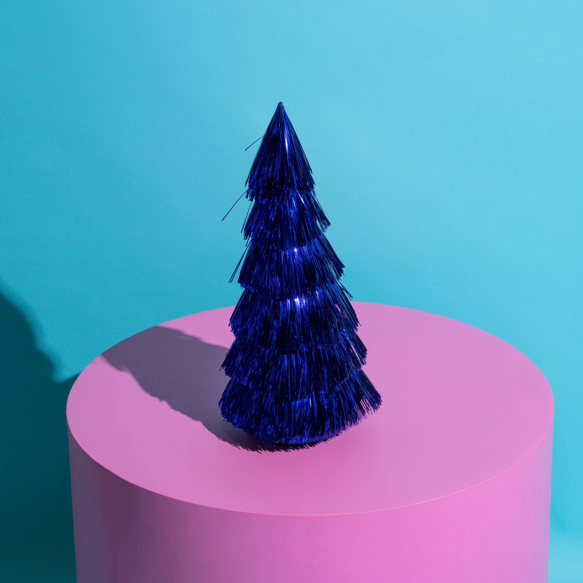 "The Twinkle" Metallic tiered Christmas tree - Cobalt-Top 30 Christmas-Little Fish Co.