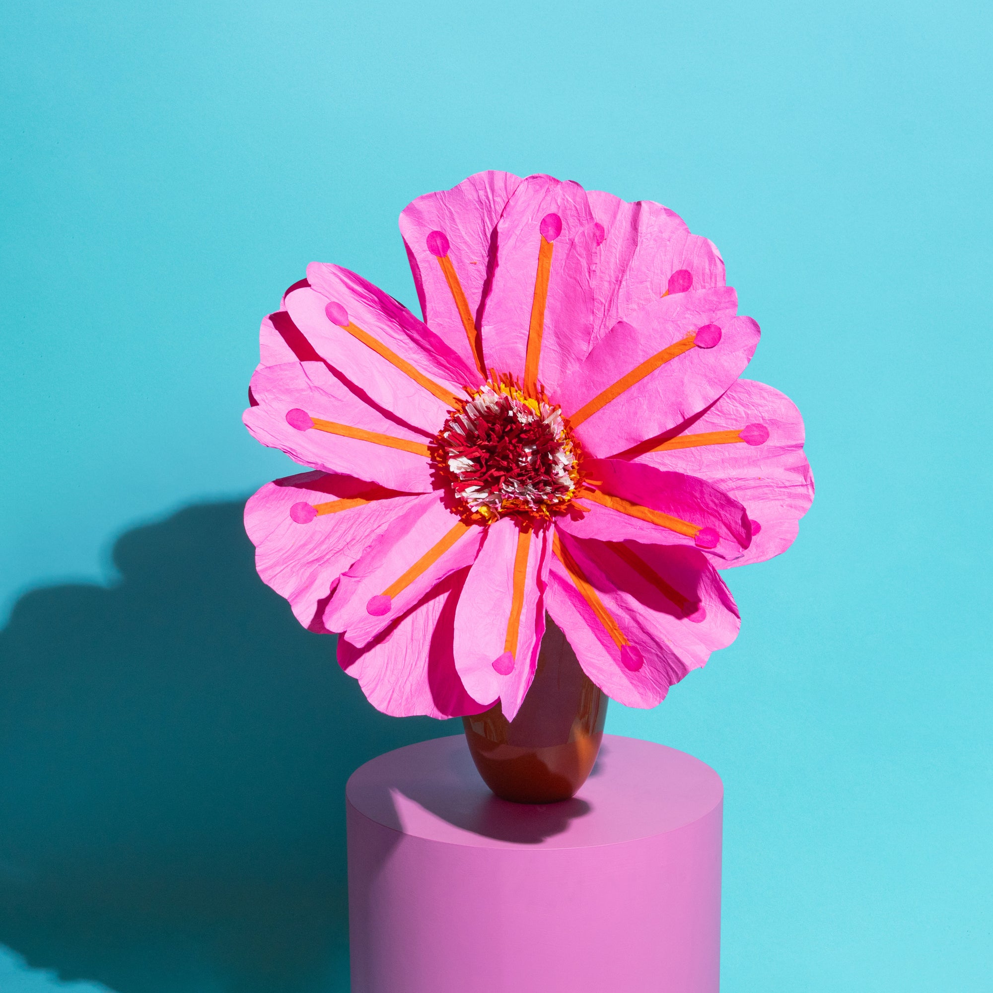Coral Flower Pink-Paper Flowers-Little Fish Co.