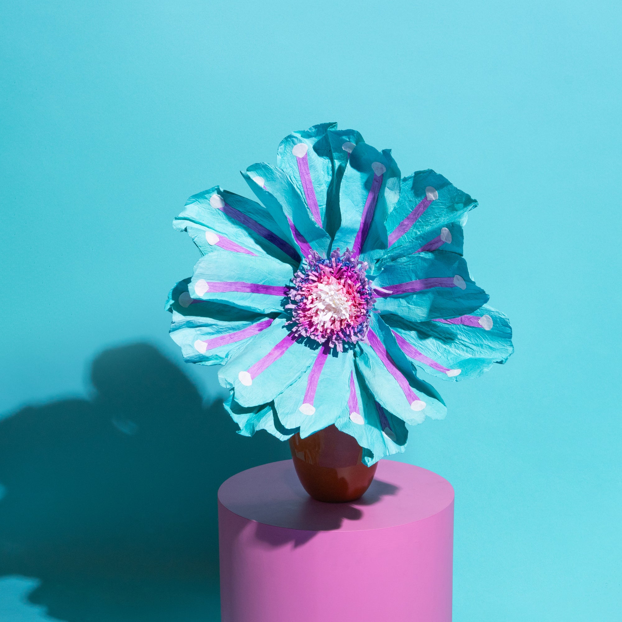 Coral Flower Turqouise-Paper Flowers-Little Fish Co.