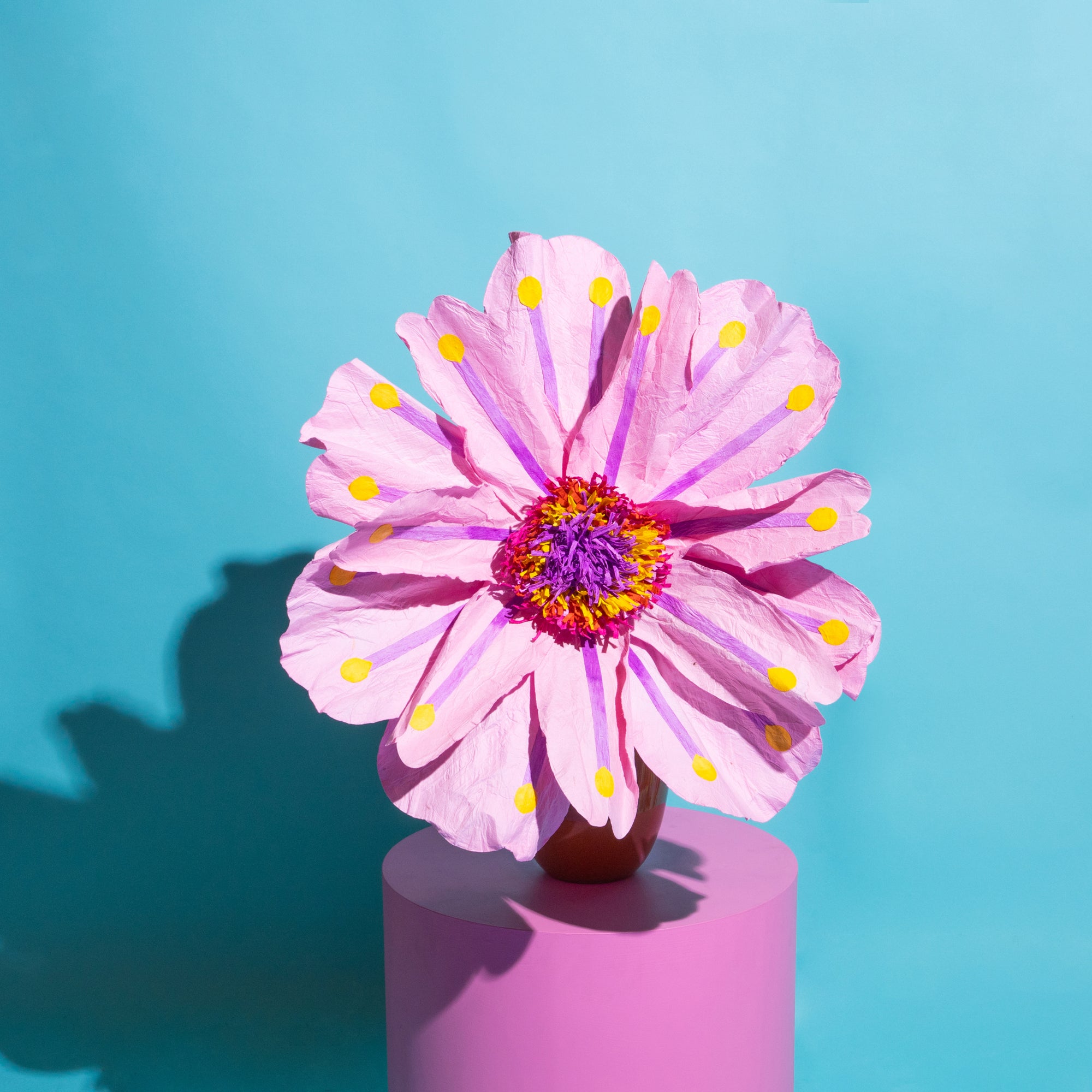 Coral Flower Salmon-Paper Flowers-Little Fish Co.