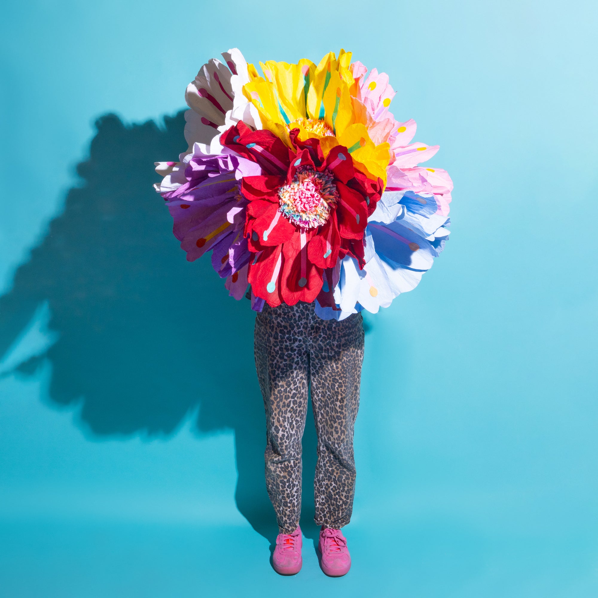 Coral Flower Blue-Paper Flowers-Little Fish Co.