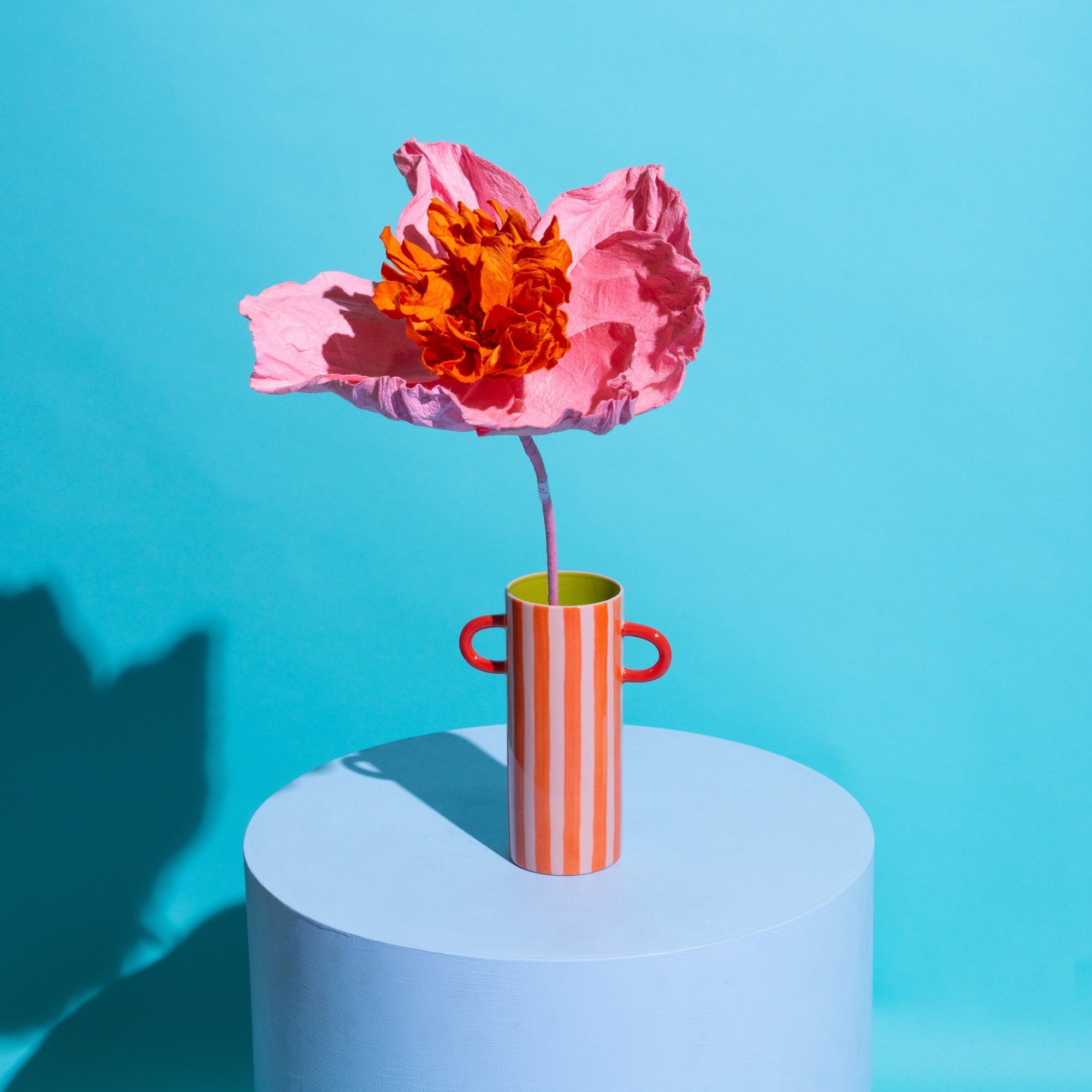 Camilia Paper Flower Salmon-Paper Flowers-Little Fish Co.