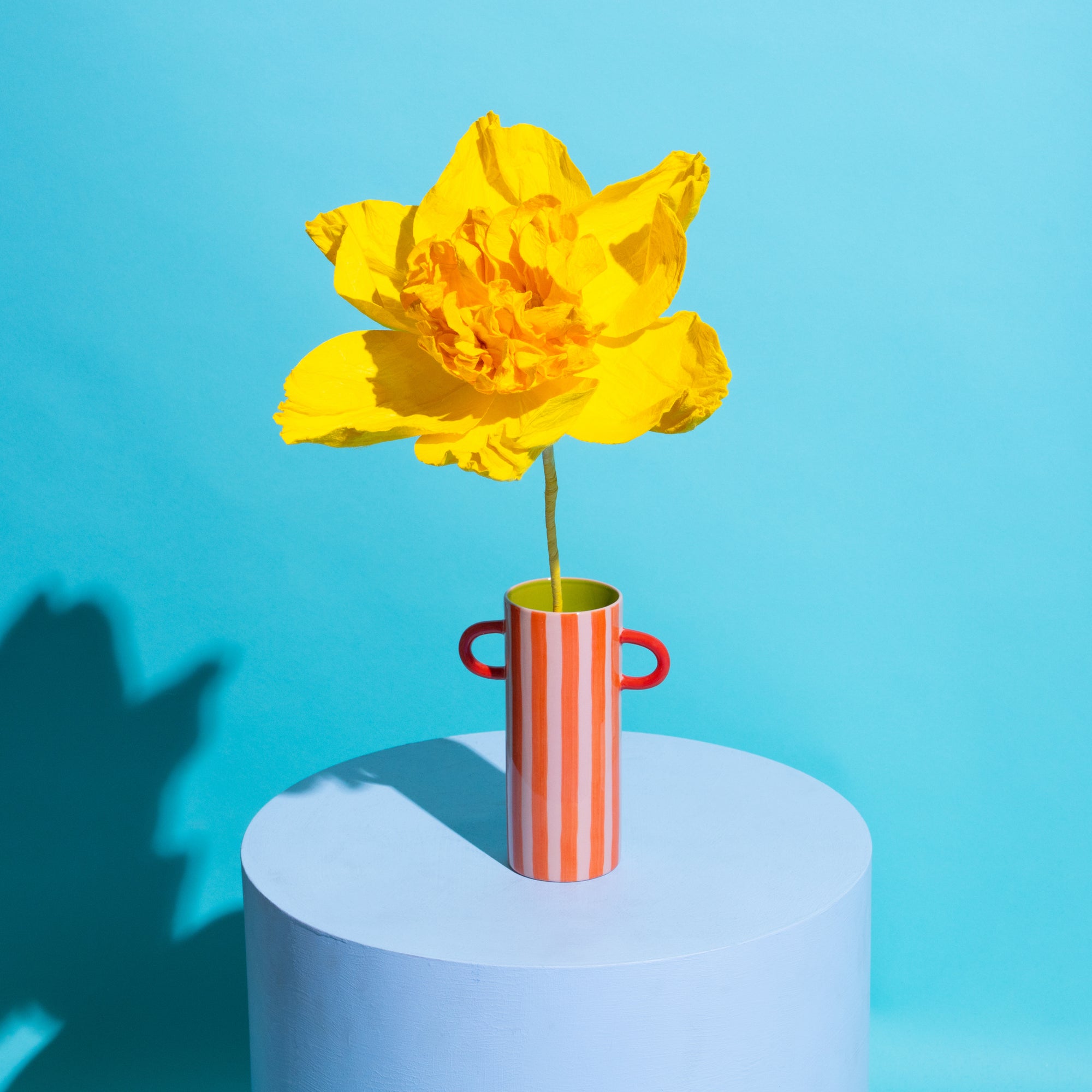 Camilia Paper Flower Yellow-Paper Flowers-Little Fish Co.