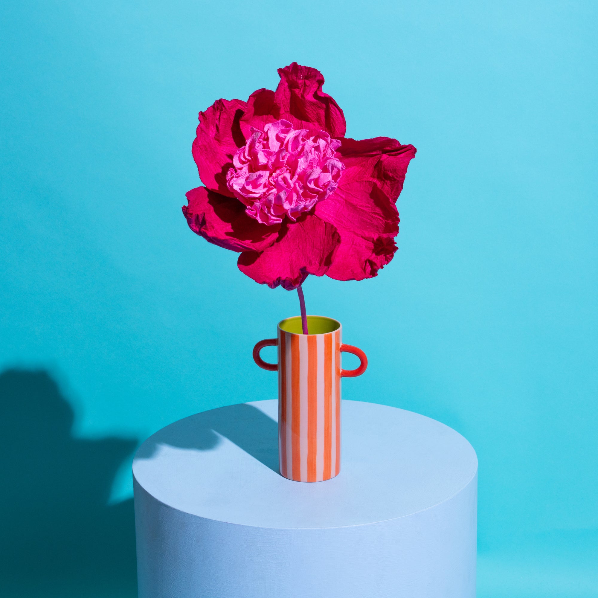 Camilia Paper Flower Magenta Pink-Paper Flowers-Little Fish Co.