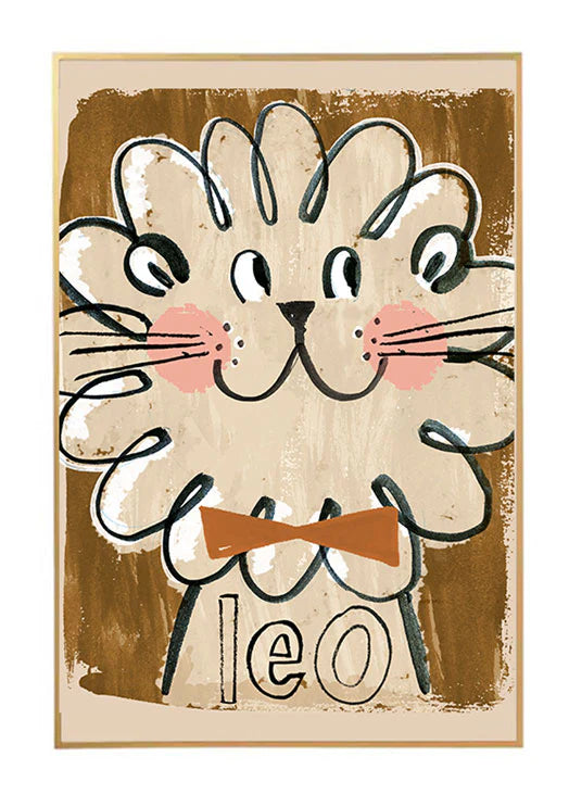 Leo Poster 50cm x 70cm-Little Fish Co.