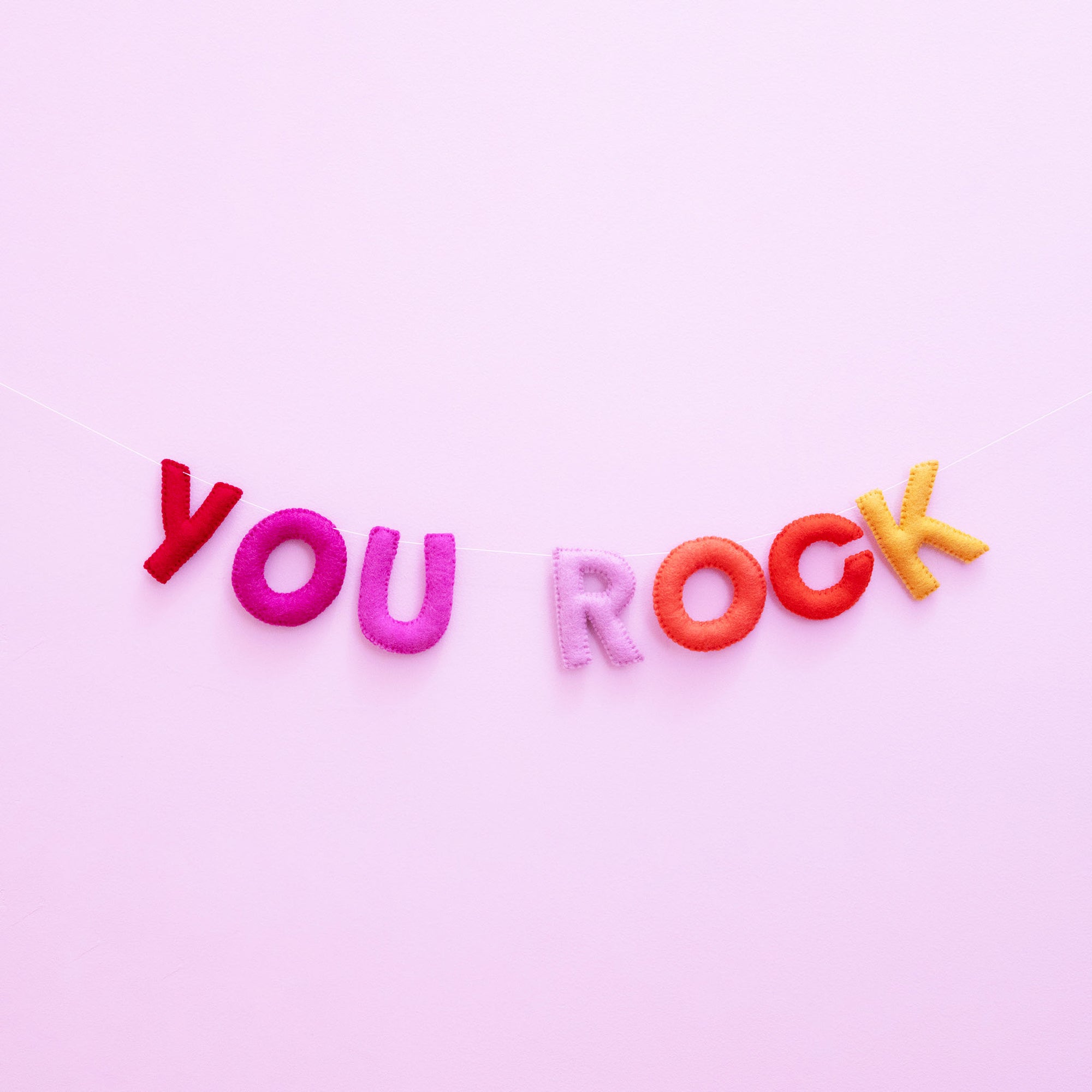 You Rock felt garland various-Boxing day 2024-Little Fish Co.