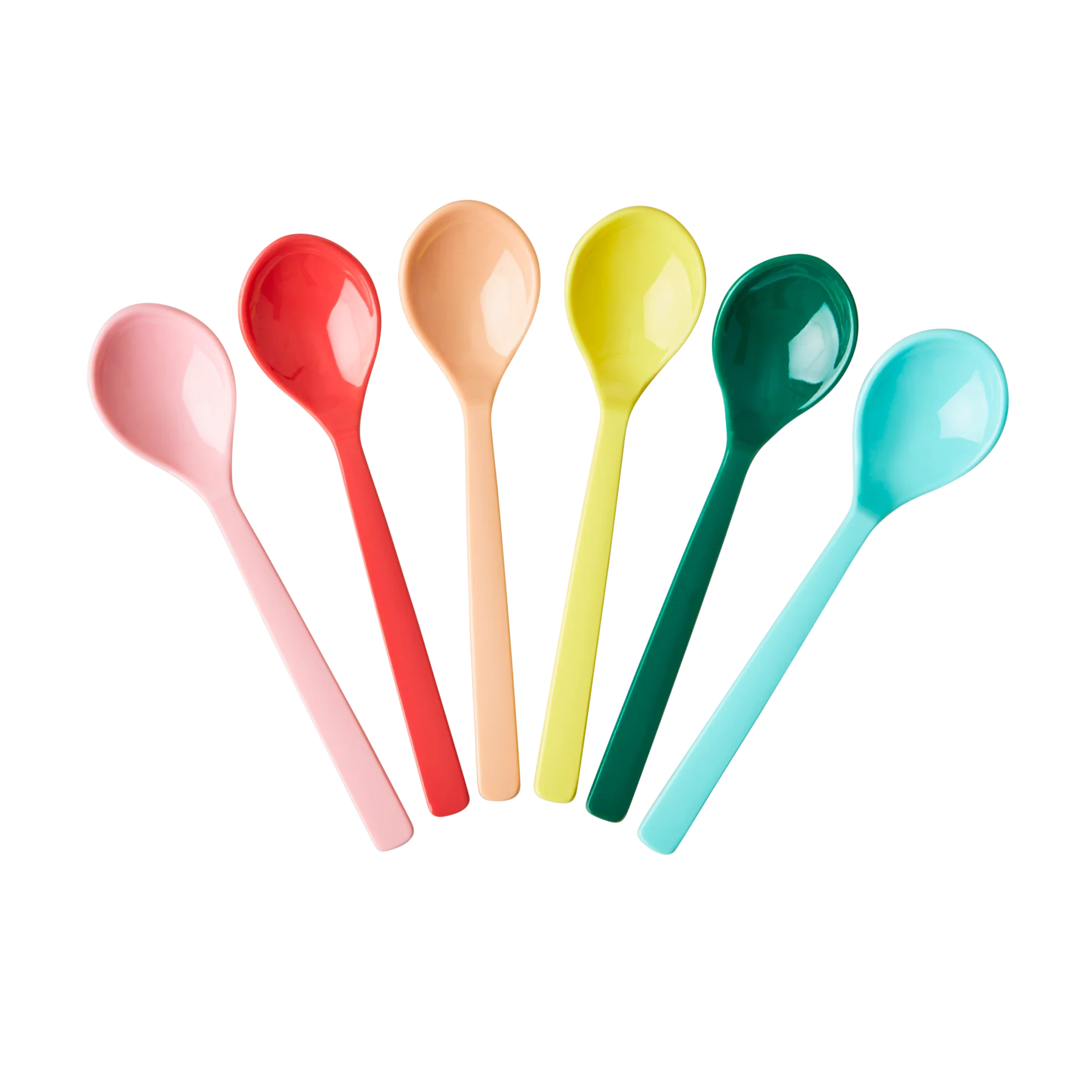 Melamine teaspoons in dance out colours – Little Fish Co.