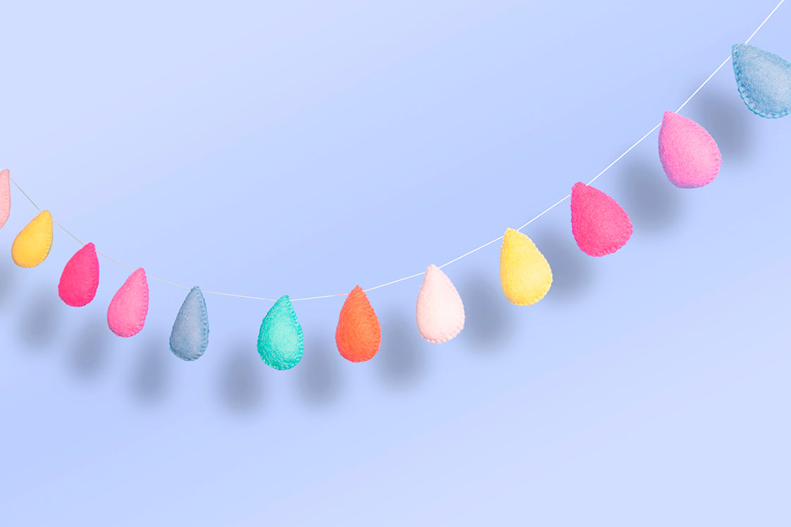 Tear Drop garland - Lollie-Garlands-Little Fish Co.