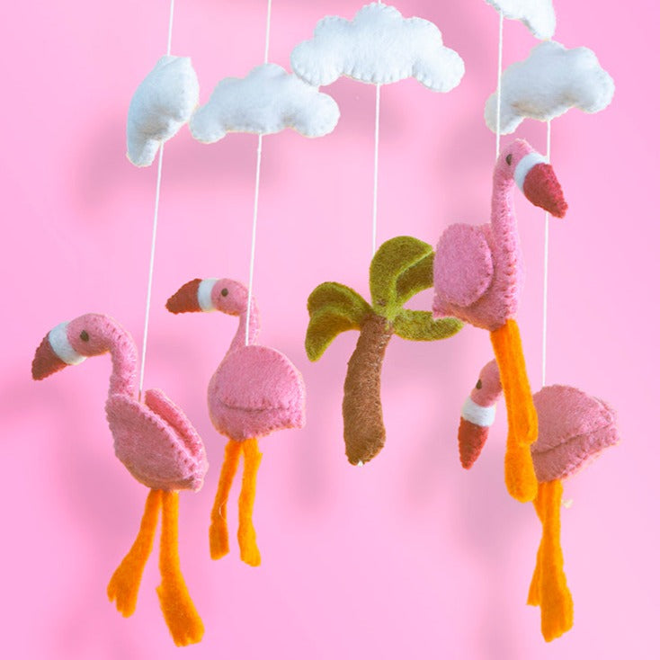 Flamingo Felt Mobile-New Arrivals-Little Fish Co.