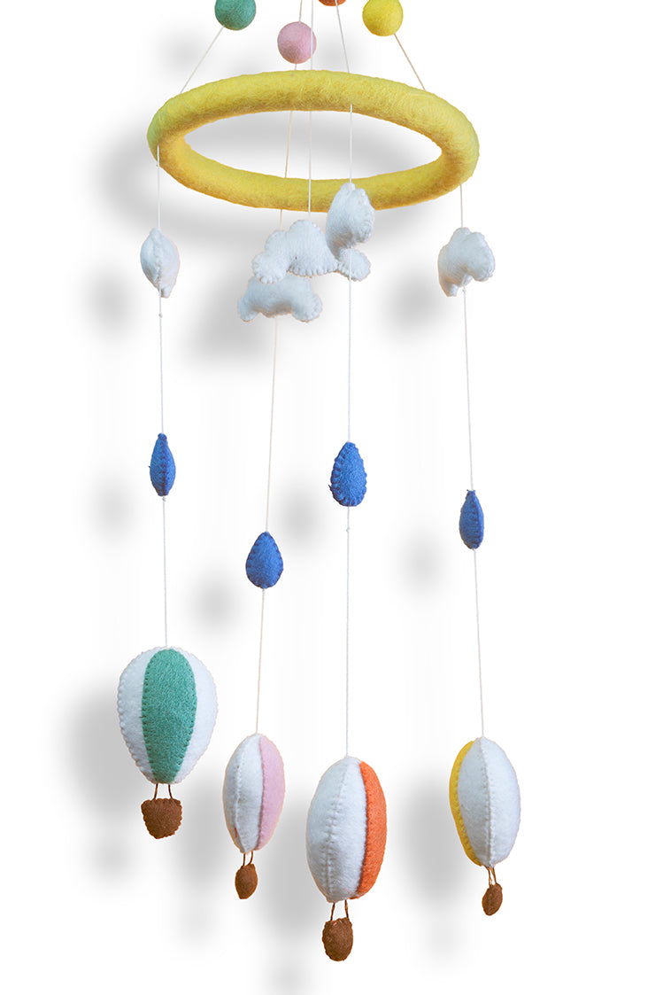 Hot Air Balloon Felt Mobile-New Arrivals-Little Fish Co.