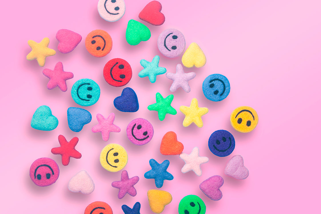 Set of Star Magnets ( 10 pieces rainbow colors)-New arrivals-Little Fish Co.