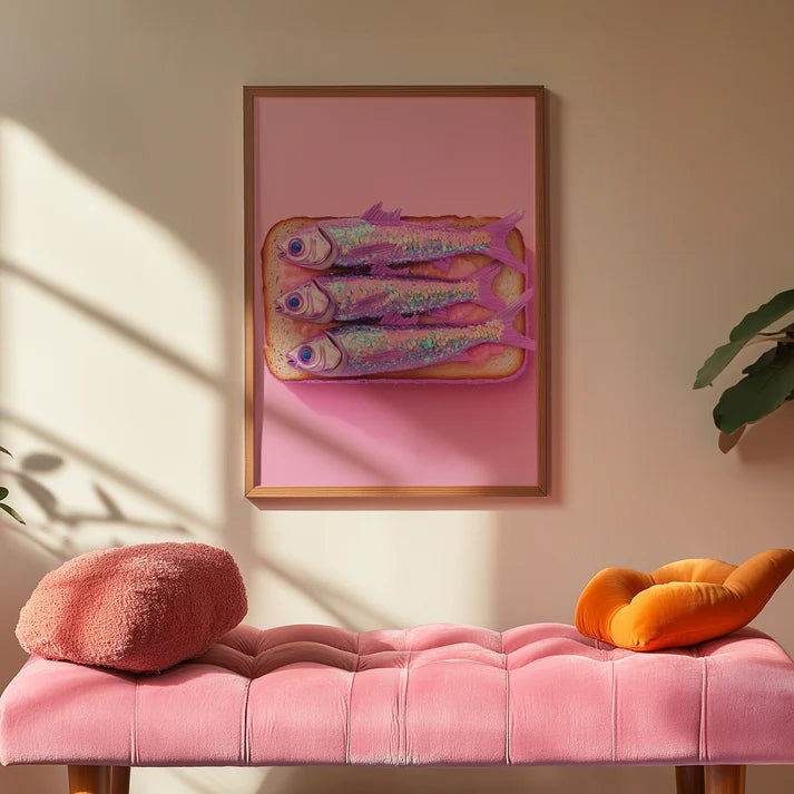 Sardines on toast print-Top 30 Art-Little Fish Co.