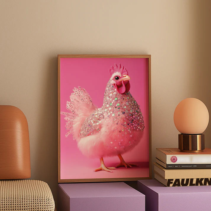 Glamour Chook Print-Top 30 Art-Little Fish Co.