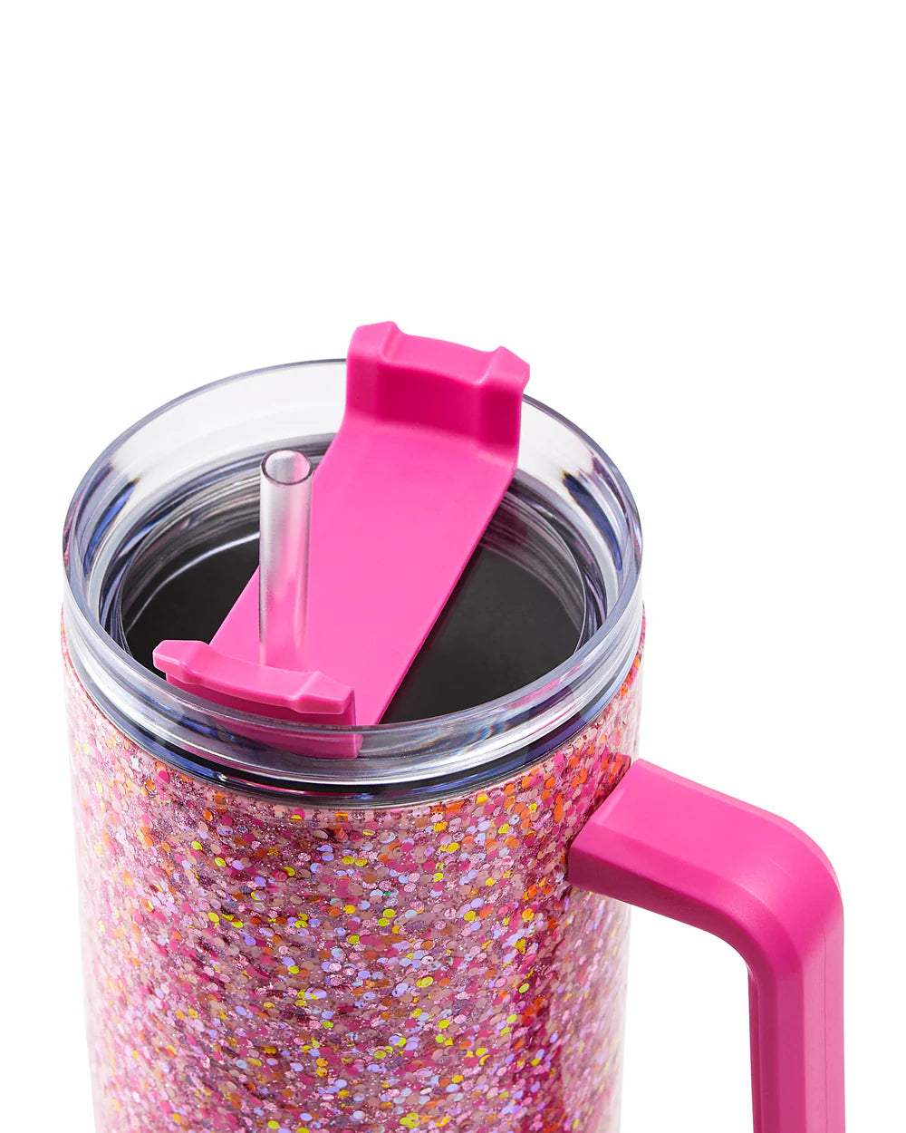 Pink Party Jumbo glitter sipper-New Arrivals 2025-Little Fish Co.