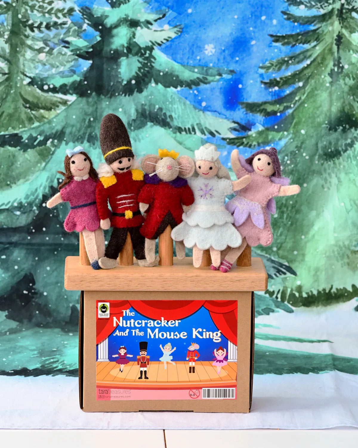 Nutcracker and the Mouse King Finger Puppet Set-Little Fish Co.