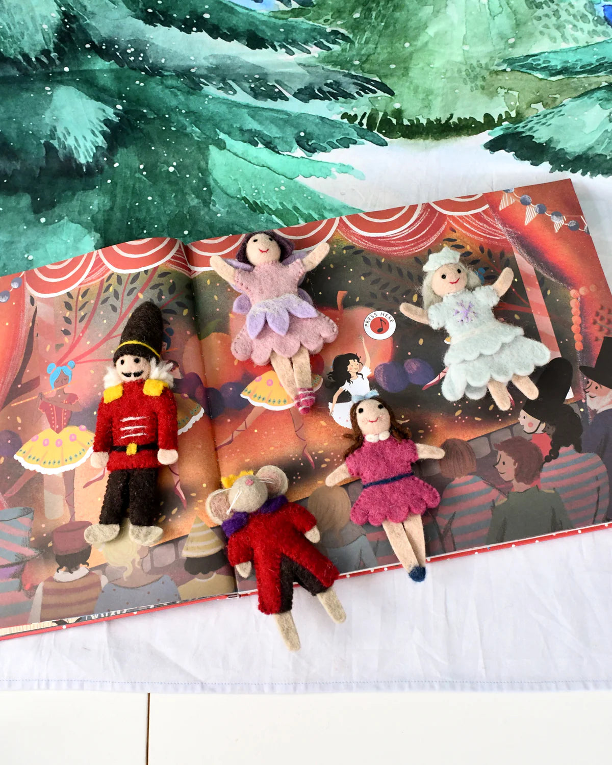 Nutcracker and the Mouse King Finger Puppet Set-Little Fish Co.