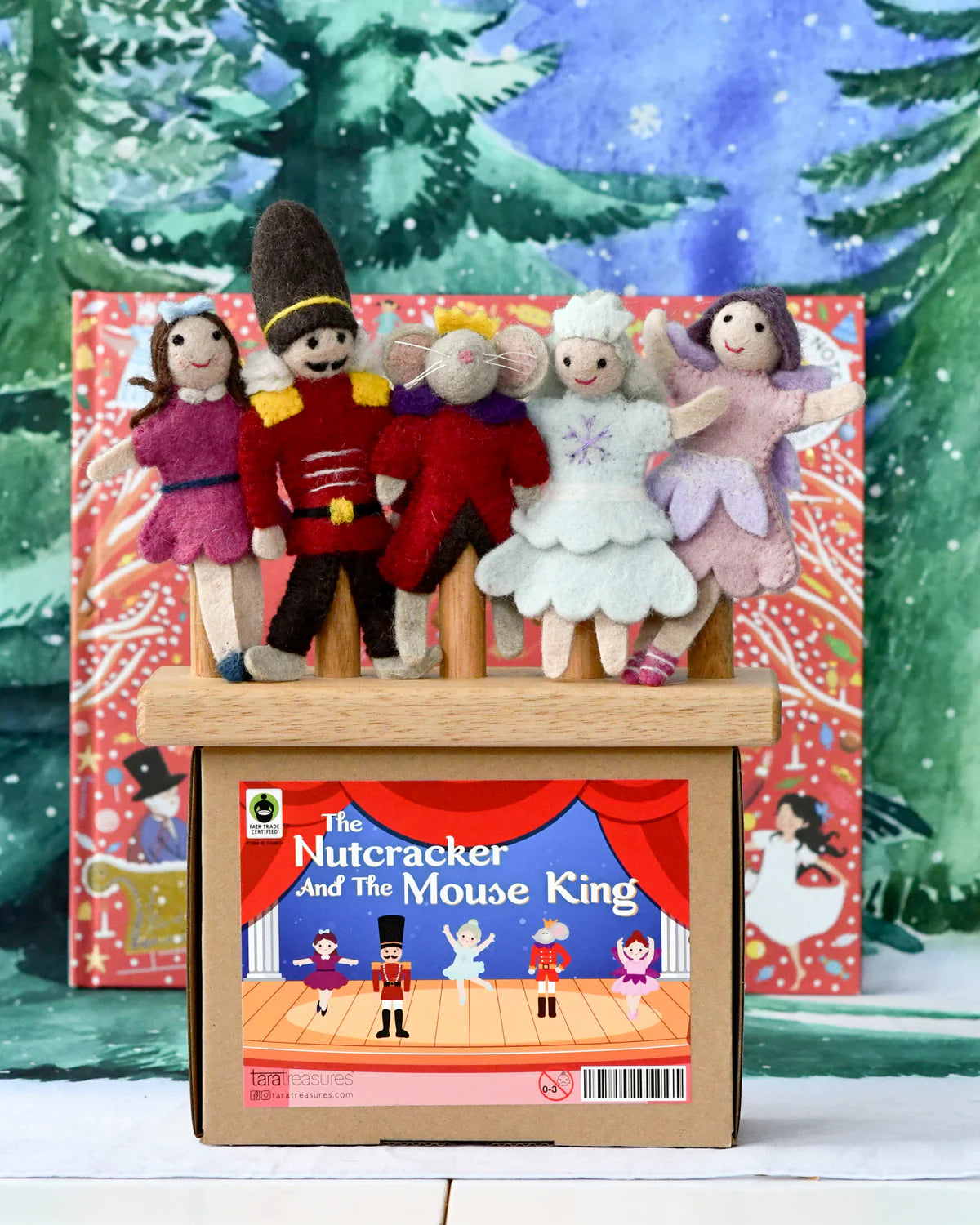 Nutcracker and the Mouse King Finger Puppet Set-Little Fish Co.