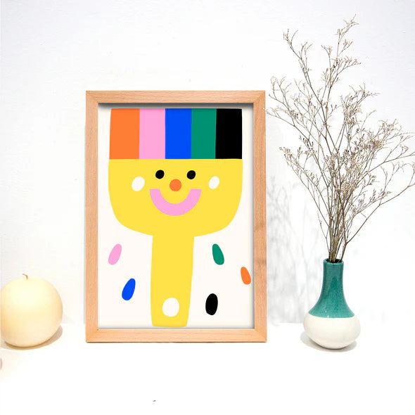 Oh my brush print-Art-Little Fish Co.