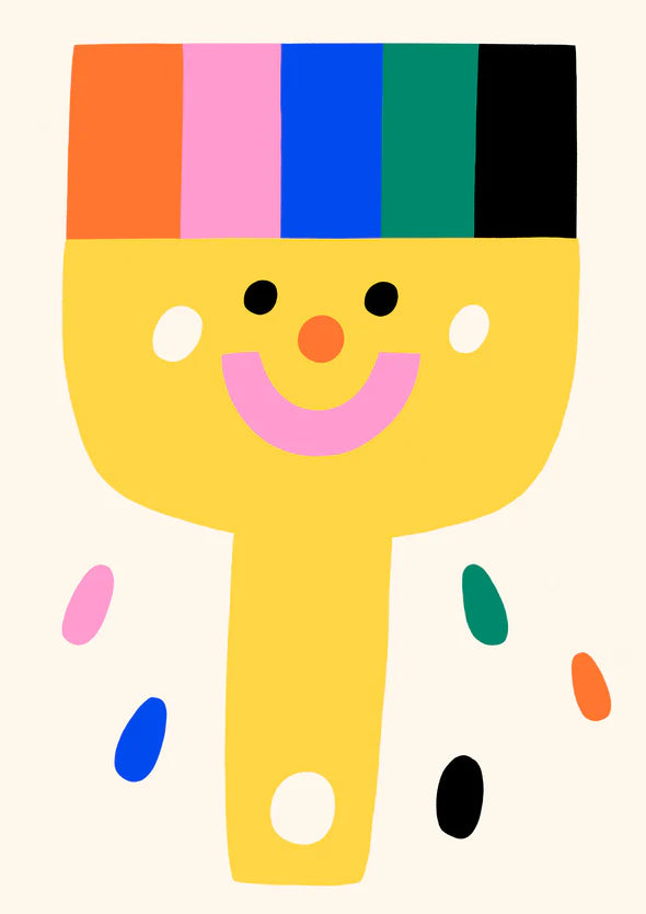 Oh my brush print-Art-Little Fish Co.