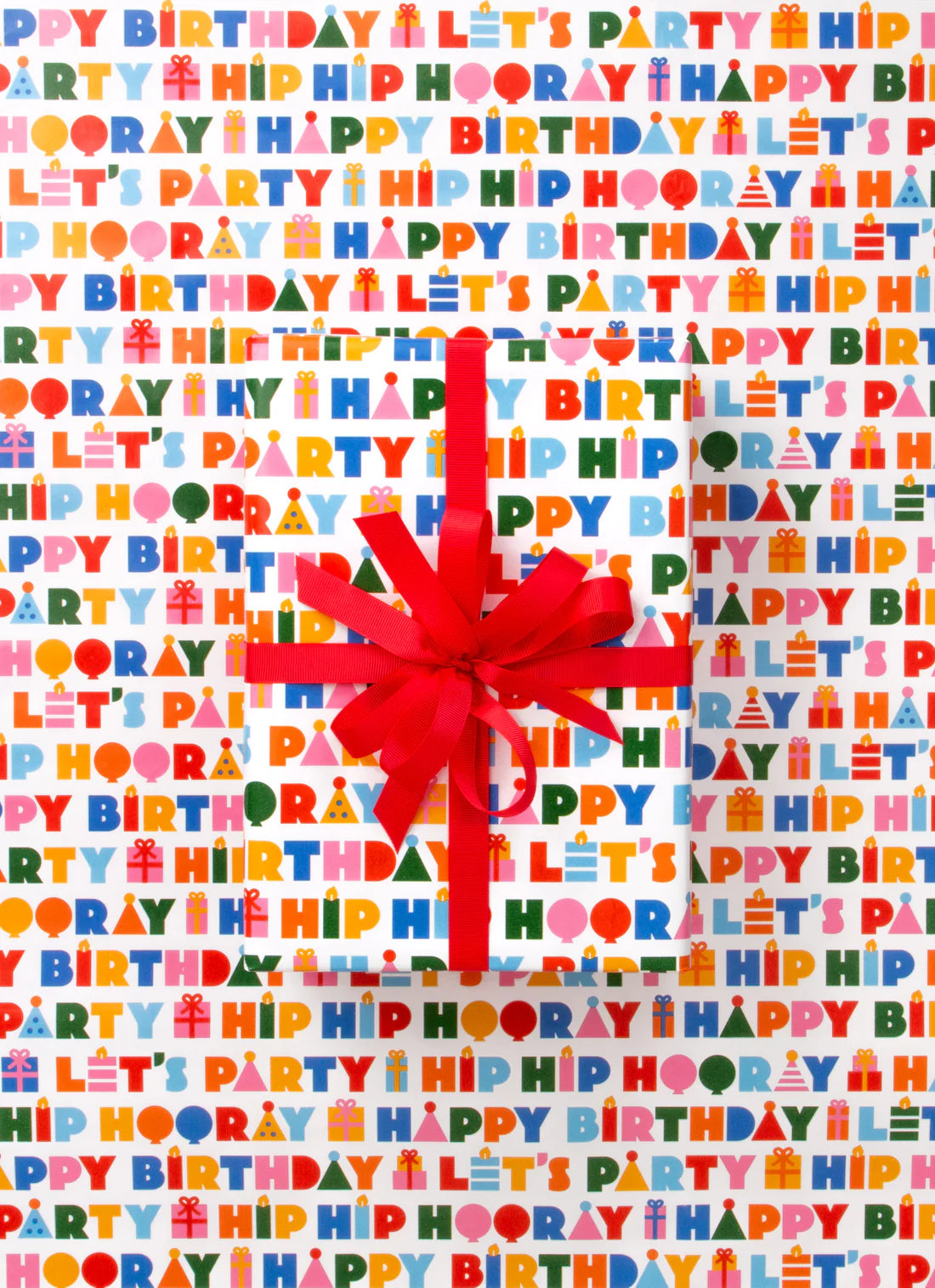 2.5M Hip Hooray Rainbow Collection wrapping paper-Little Fish Co.