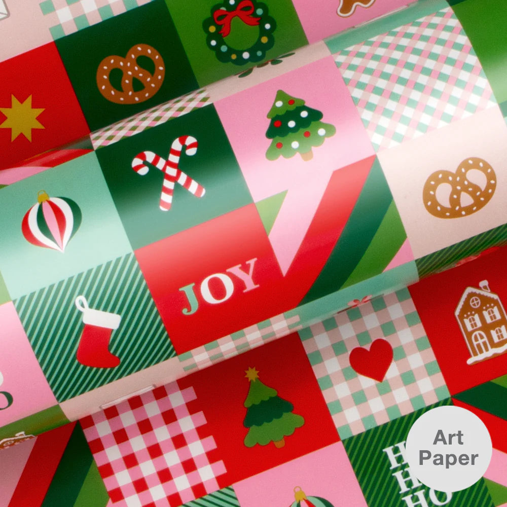 10M Jingle Festive (Gloss) Wrapping Paper-Little Fish Co.