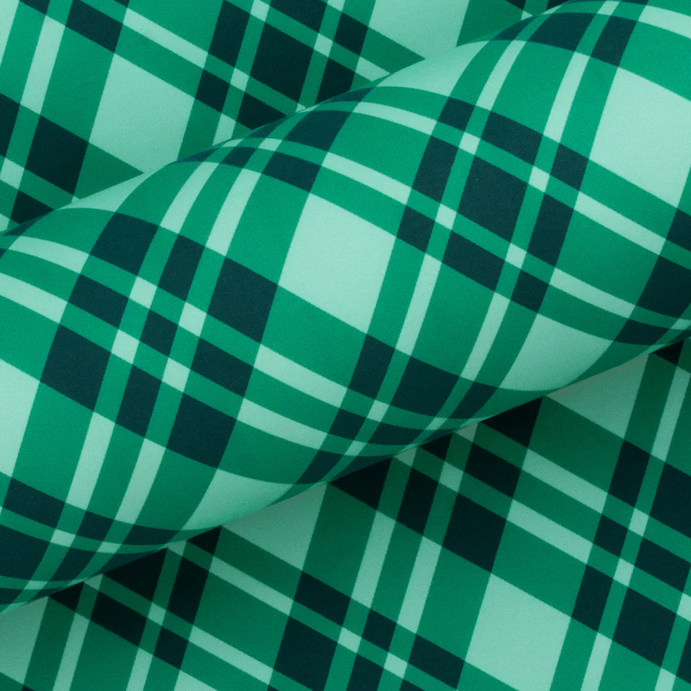 10M Plaid Evergreen Wrapping Paper-Little Fish Co.