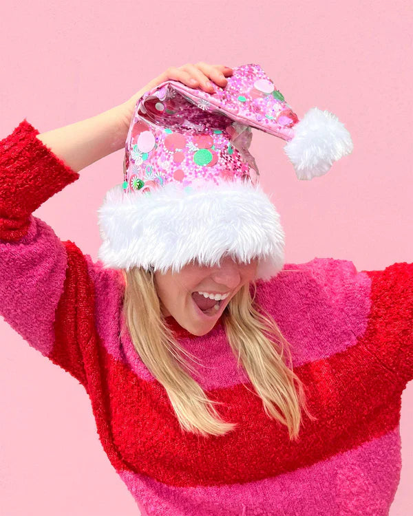 Holiday Confetti Santa Hat-Fun-Little Fish Co.