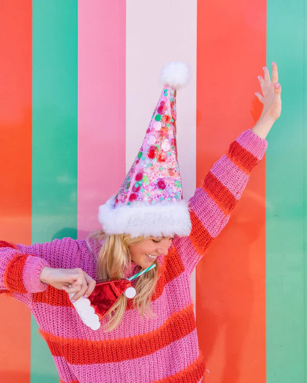 Holiday Confetti Santa Hat-Fun-Little Fish Co.