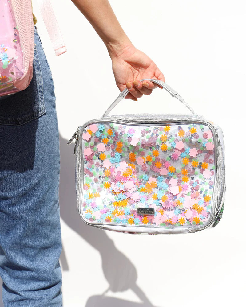Flower shop confetti insulated lunch box-Little Fish Co.