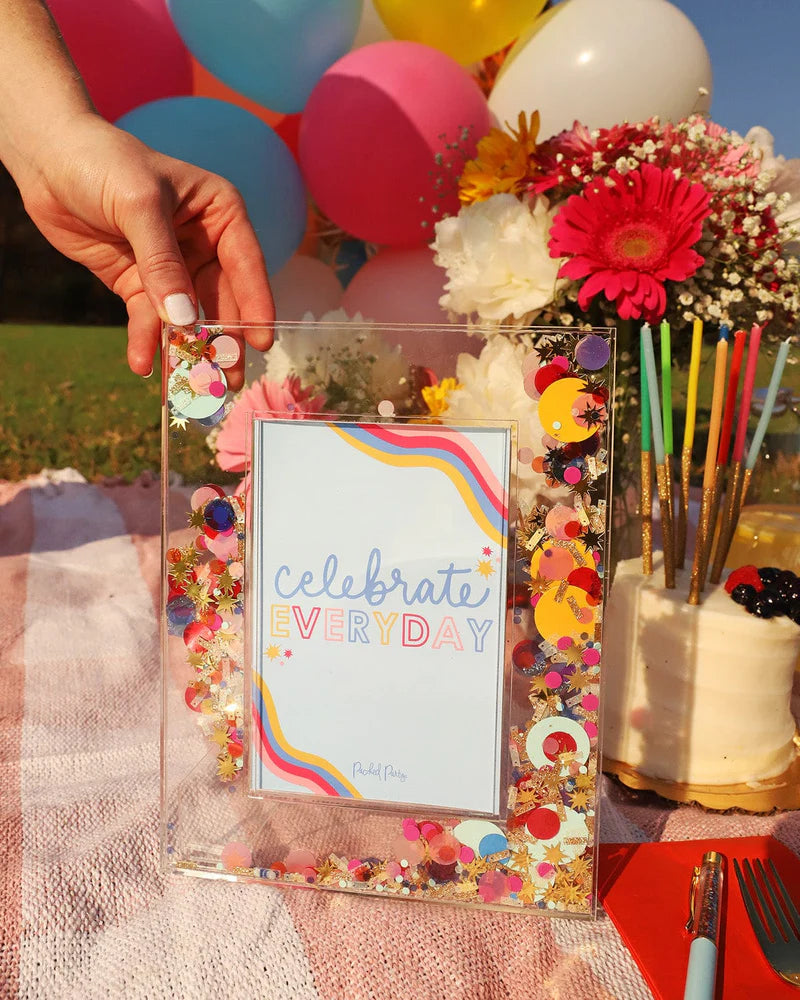 Celebrate Every Day Confetti Photo Frame-Little Fish Co.