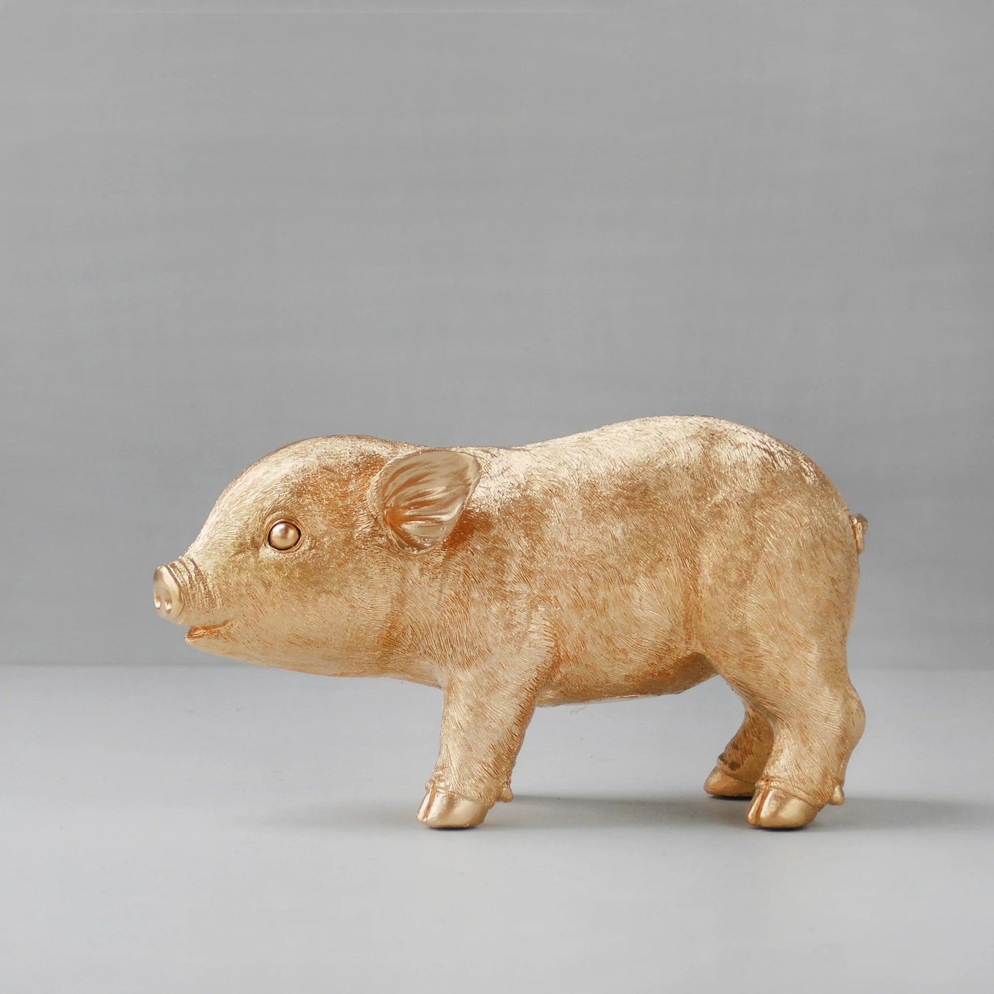 Pig Money Box - Gold-Little Fish Co.