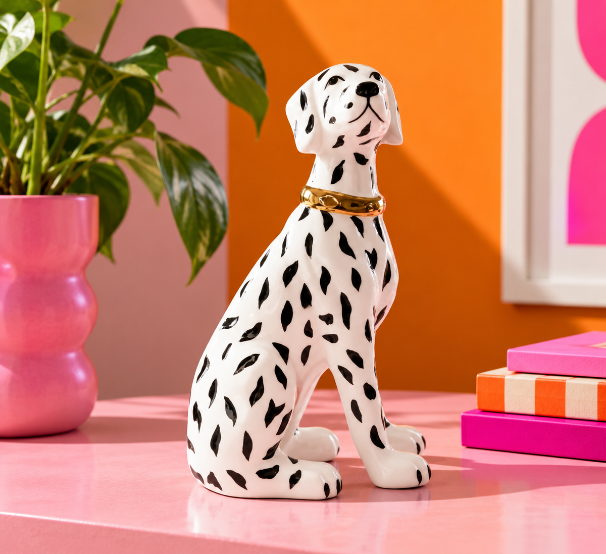Dalmation Statue Ceramic