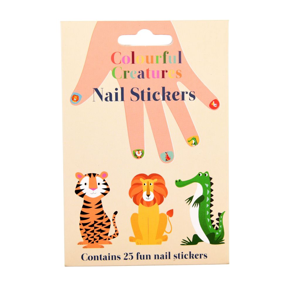 Child nail stickers - colourful creatures-Fun-Little Fish Co.