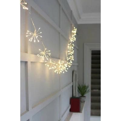Starburst chain light - Plug in Silver-Top 30 Christmas-Little Fish Co.