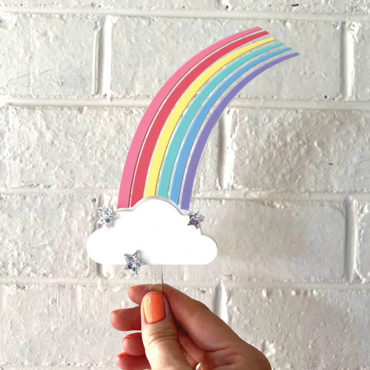 Rainbow Cloud Cake Topper-Little Fish Co.