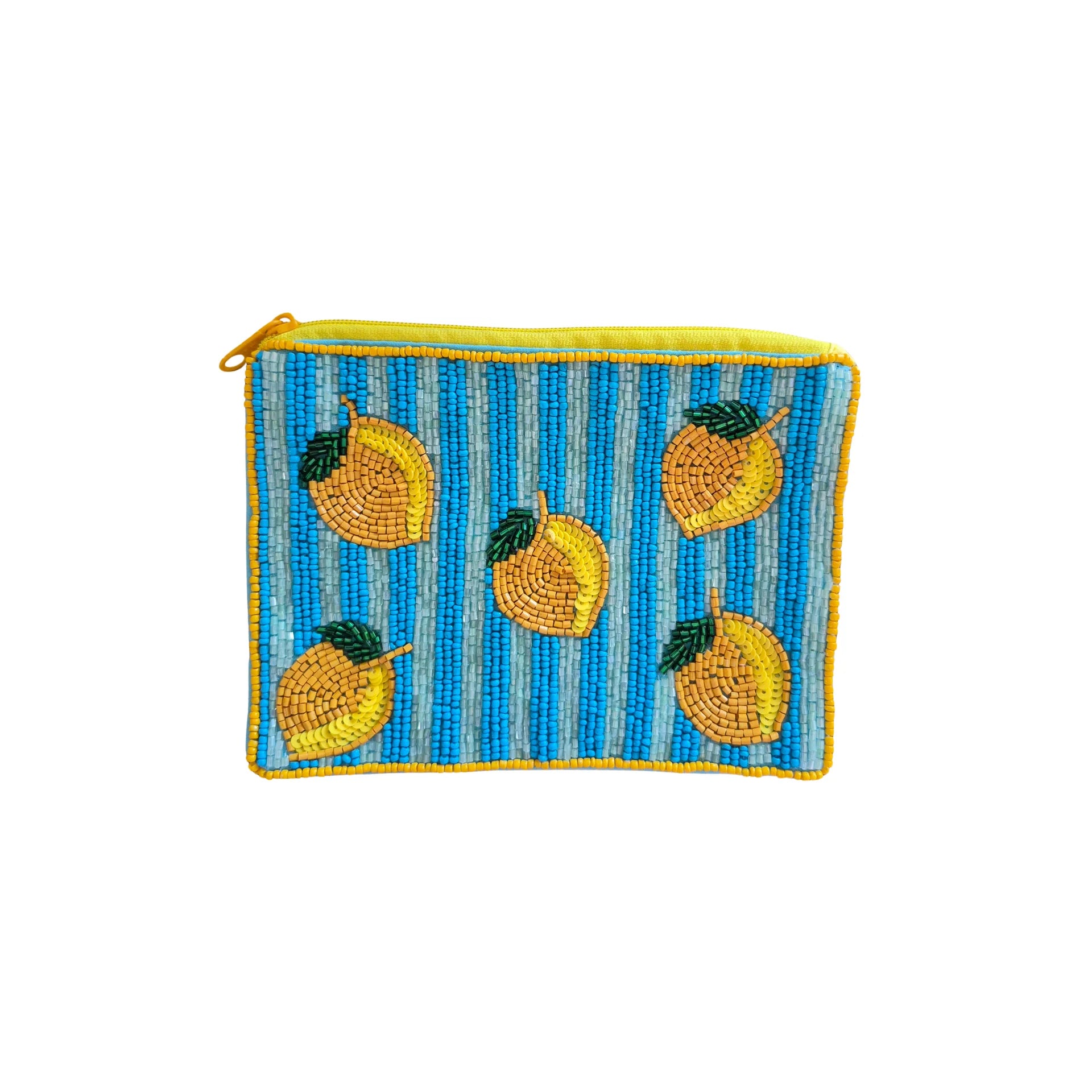 Beaded Pouch - Lemon-Fashion-Little Fish Co.