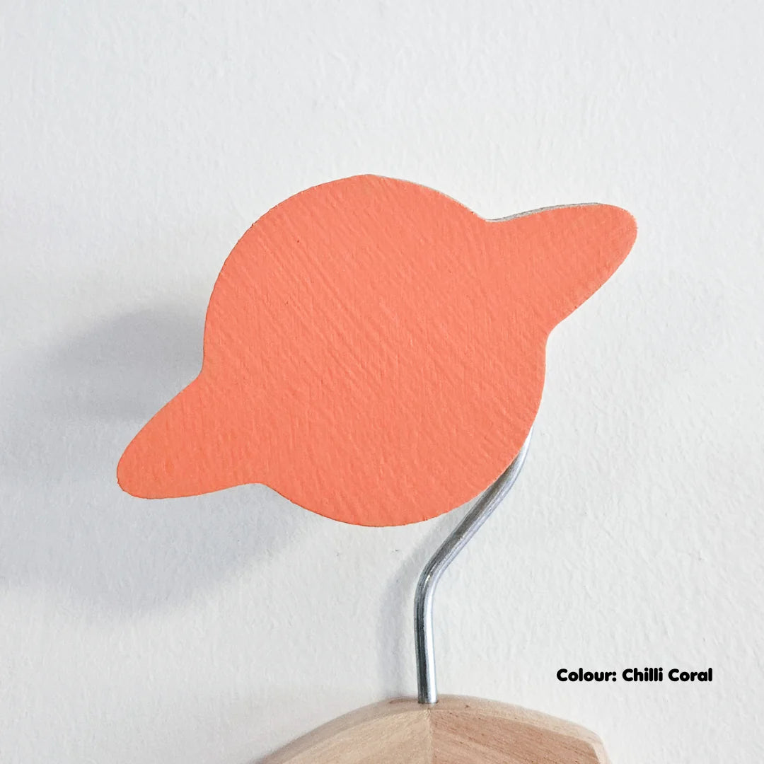 Saturn Planet Wall Hook-Wall Hooks-Little Fish Co.