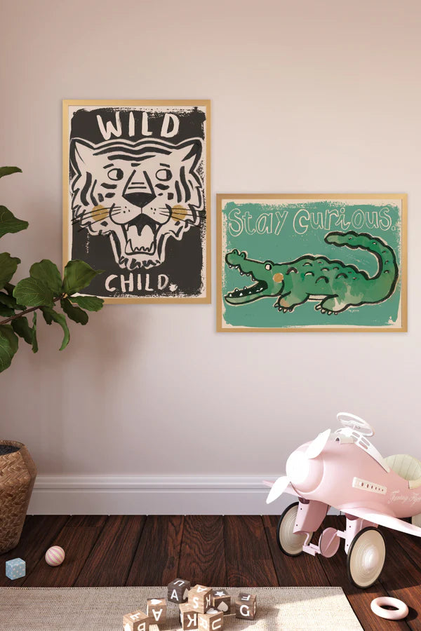 Wild Child Poster 50cm x 70cm-Little Fish Co.