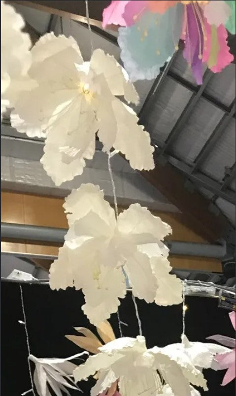 Dancing Flower String Lights - various-Paper Flowers-Little Fish Co.