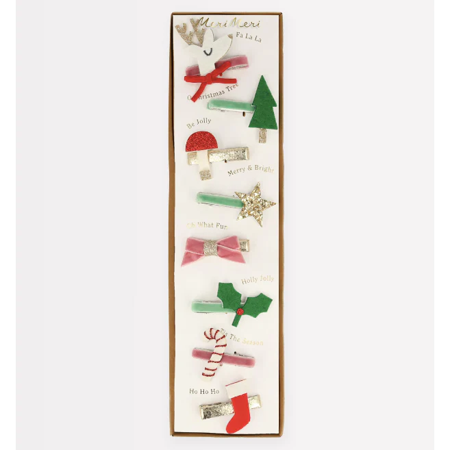 Christmas Icon Hair Clips-TOYS + FUN-Little Fish Co.