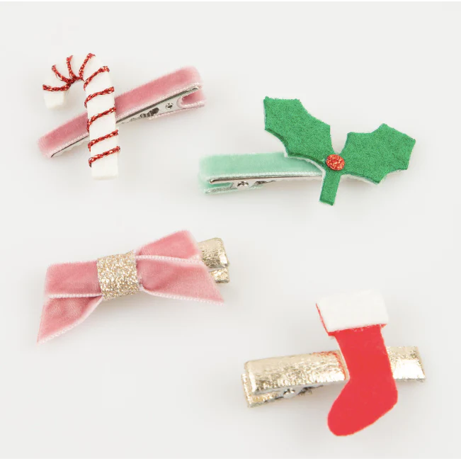 Christmas Icon Hair Clips-TOYS + FUN-Little Fish Co.