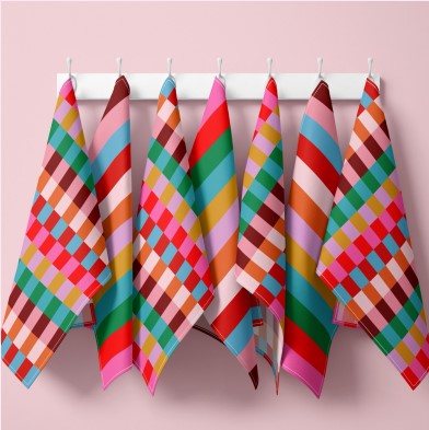 Christmas Tea towel stripe-Top 30 Christmas-Little Fish Co.