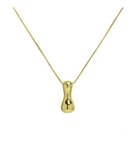 The Goldie - Bubble Initial necklace