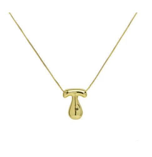The Goldie - Bubble Initial necklace